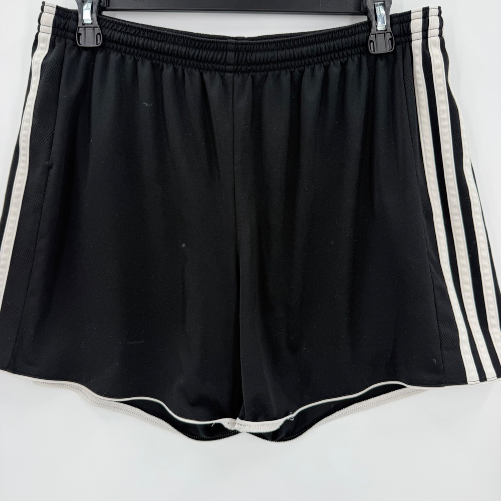 Adidas black climatecool women's large athletic Shorts workout running leisure